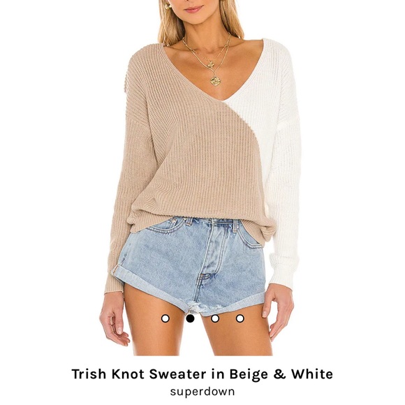 Superdown Trish Knot Sweater Revolve Size XS - Picture 2 of 6